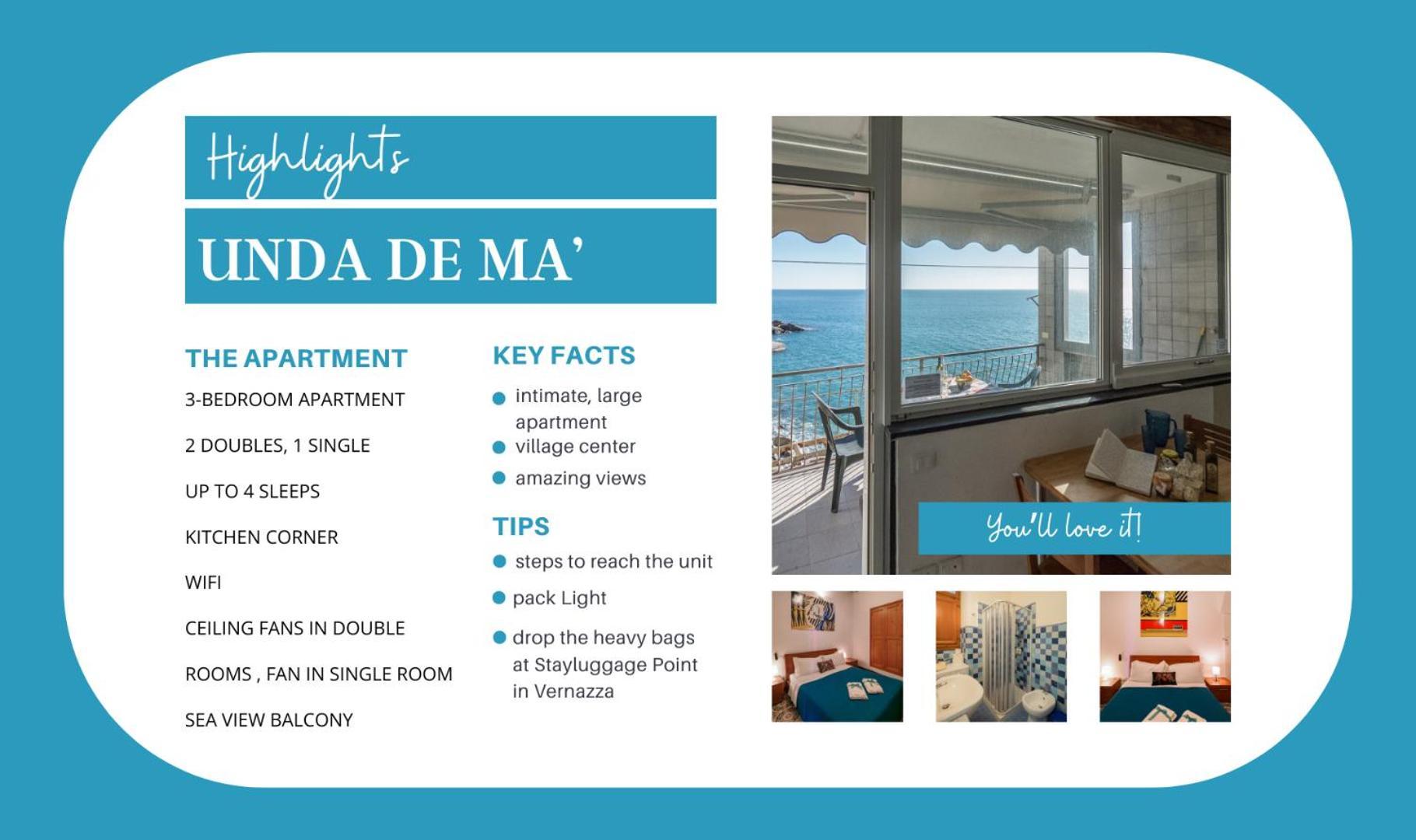 Unda De Ma Sea View Terrace Apartment Vernazza Exterior photo